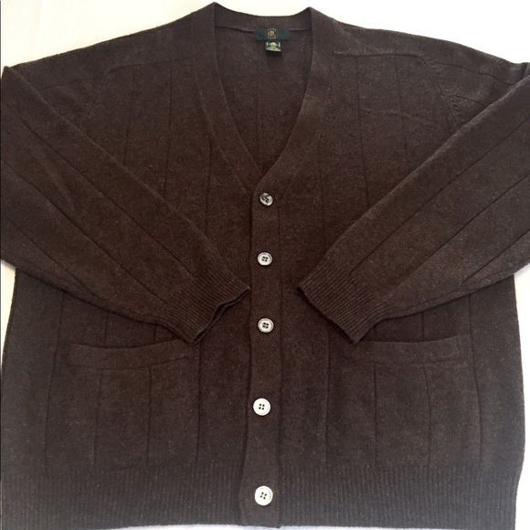 Club Room Wool Cardigan Sweater Size M 